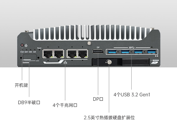 酷睿12代工控機(jī),無(wú)風(fēng)扇嵌入式工業(yè)主機(jī),DTB-3094-H610E