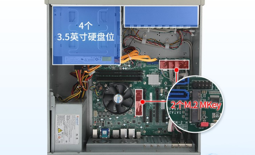 該工控機端口豐富，擴展性強，可外接多種設(shè)備，滿足客戶多種需求。